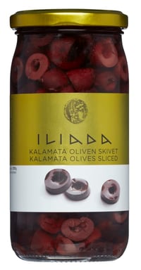 Oliven Kalamata skivet 370g Iliada
