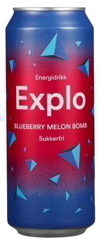 Explo Blueberry Melon Bomb Sukkerfri 0,5l boks Mack