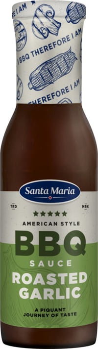 Bbq Sauce Roasted Garlic 335g Santa Maria