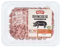 Kjøttdeig Svin 9% u/Salt og Vann 400g Meny