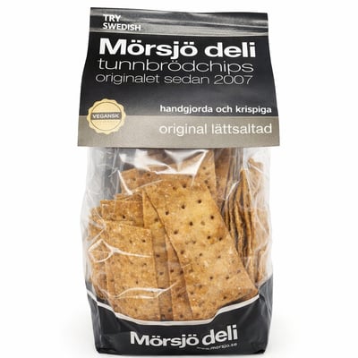 Mörsjö deli tunnbrödchips original lettsaltet