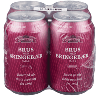 Bringebærbrus 4stk x 0,33l, 1,32l