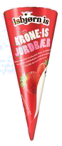 Krone-is Jordbær