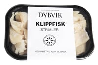 Klippfiskstrimler Utvannet og Gryteklar