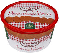 Berthas Pepperkakehjerter Økologisk 350g