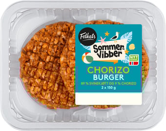 Svin Chorizoburger 2x150g Sommervibber