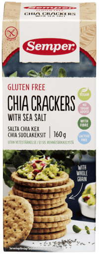 Semper Chia Crackers Glutenfri