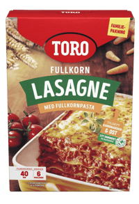 Toro Lasagne Fullkorn Familiepakning 303g