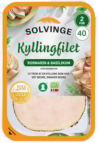 Kyllingfilet Basilikum 80g Solvinge