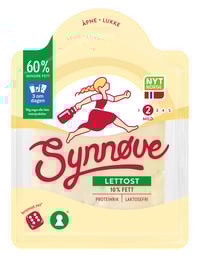 Gulost Lett 10% skivet 150g Synnøve
