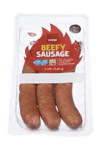 Coop Beefy Sausage 240g