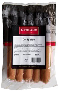 Grillpølser 600g Frys Mydland