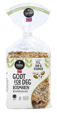 Knekkebrød Rosmarin 235g Sigdal