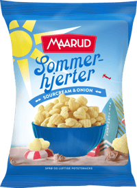 Maarud Sommerhjerter Sourcream & Onion 120g