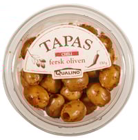Oliven Fersk m/Chili 150g Tapas Qualino