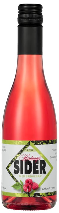 Sider m/Bringebær 0,375l flaske Hardanger