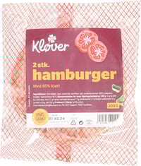 Kløver Hamburger Rå 85% 200g Fr