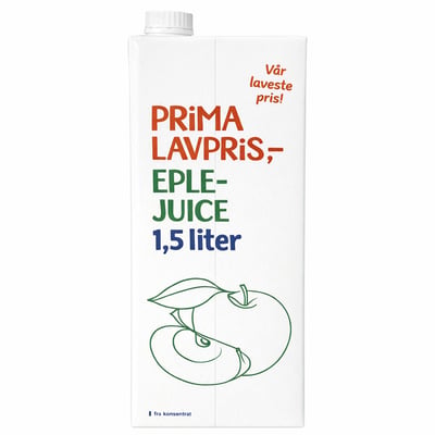 PRIMA LAVPRIS Eplejuice 1,5 liter