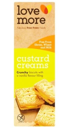 Custard Cream Kjeks Gl.Fri 125g Lovemore