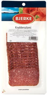 Kryddersalami skivet 90g Bjerke