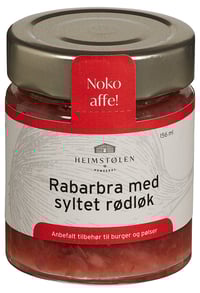 Rabarbra m/Syltet Rødløk 156ml Heimstølen