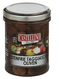 Castellino Oliven Taggiasca i Olje 180g