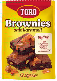 Brownie Mix Salt Karamell 541g Toro