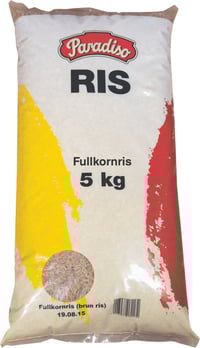 Paradiso Fullkornsris Parboiled Brun 2x5kg