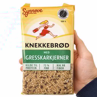 Knekkebrød med gresskarkjerner
