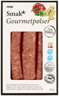 Smak Limousin Gourmetpølse 225g