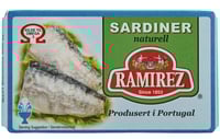 Sardiner Naturell i Saltlake 125g Ramirez