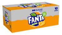 Fanta Uten Sukker 10stk x 0,33l, 3,3l