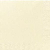 Servietter 33cm 3l Vanilje 125stk