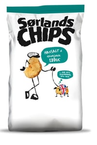 Sørlandschips Havsalt&Vinegar 195g