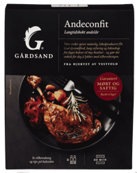 Gårdsand Andeconfit Lår Fersk 2pk ca 500g