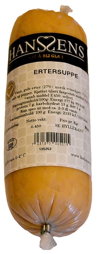Ertersuppe Snabb 450g Hanssens