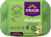 Egg Økologisk m/L/XL 6stk Prior