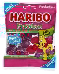 Fruktilurer Bær 80g Haribo