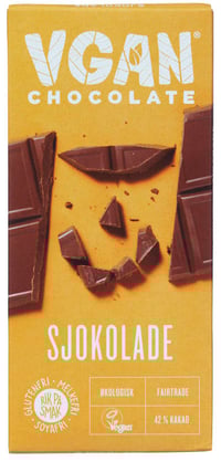 Mylksjokolade Lys 70g Vgan