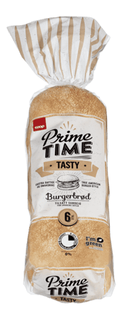 Coop Prime Time Tasty Burgerbrød 480g