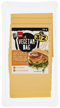 Coop Vegetardag Skivet Cheddar 150g