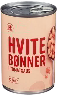 Bønner i Tomatsaus 420g Rema 1000