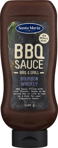 Bbq Sauce Bourbon Whiskey 1165g Santa Maria