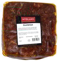 Storfe Biffsnadder Marinert 1kg X 10stk Frys Mydland