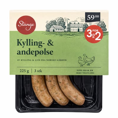 Kylling- og andepølse