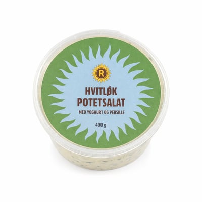 Hvitløk potetsalat med yoghurt og persille