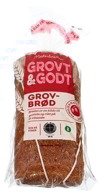 Grovt & Godt Grovbrød Oppskåret 750 g Mesterbakeren