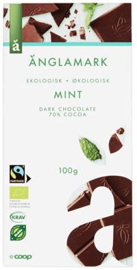 Änglamark Dark 70% Mint 100g