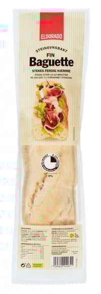 Baguette Fin Steinovnsbakt 250g Eldorado