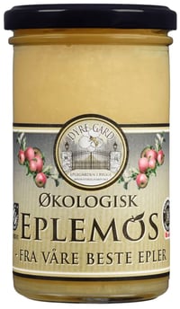 Eplemos Økologisk 320g Dyre Gård